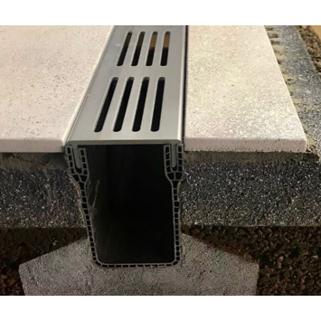 RS afvoergoot zwart 100x6,5cmx10cm