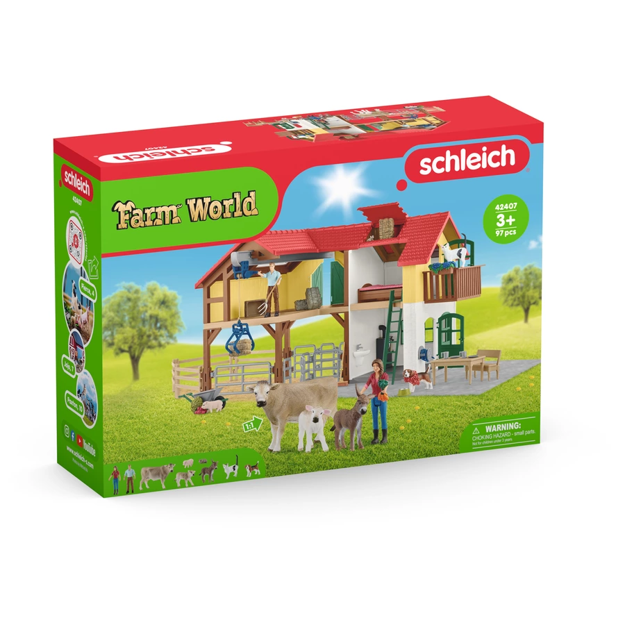 schleich® Bauernhaus mit Stall und Tieren 42407