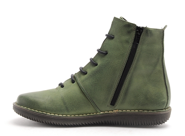 Chacal boots bottine plates femme 6014 vert