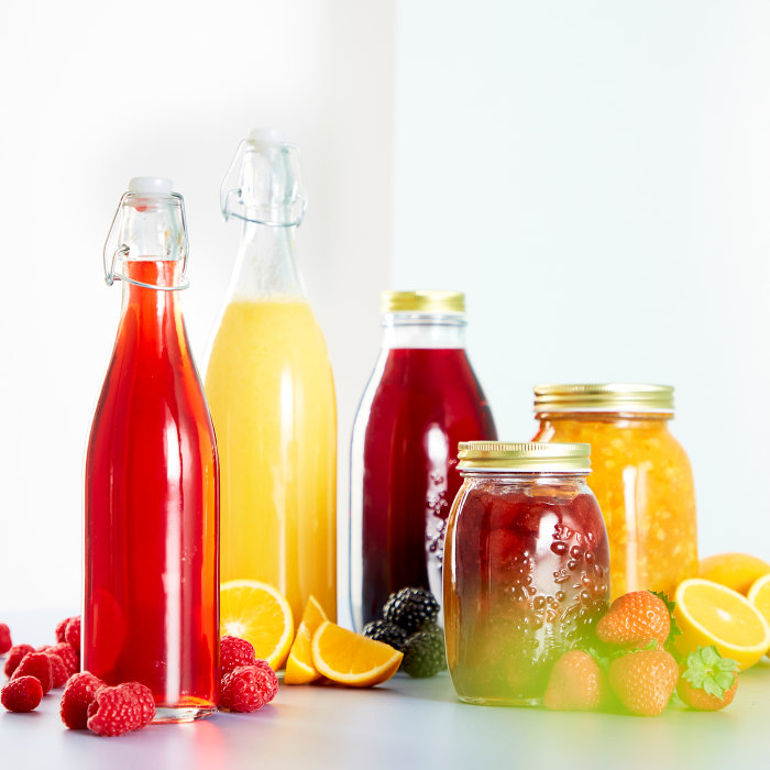 Saftflaske med patentprop 1 liter - DAY