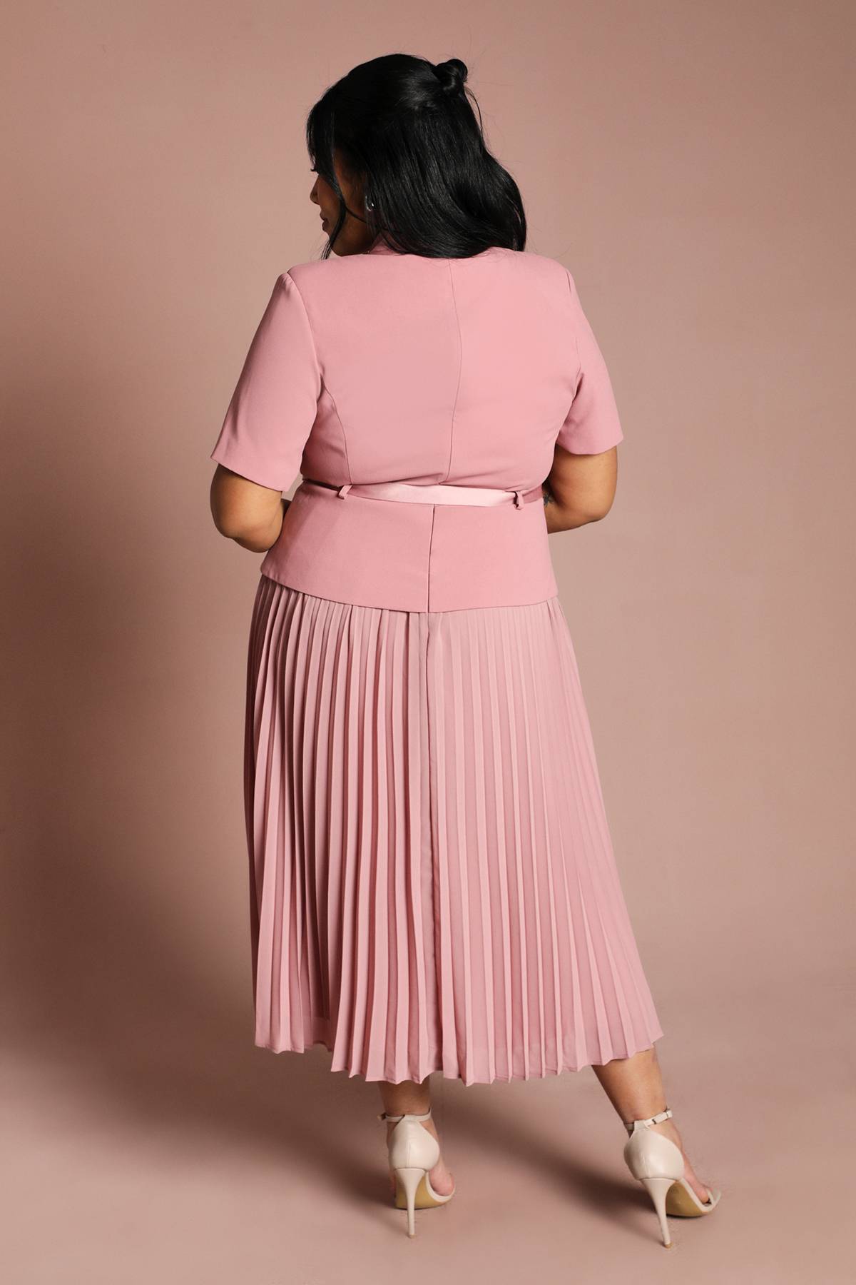 Coast Robe Cache-cœur 2 En 1 Grande Taille Avec Jupe Plissée