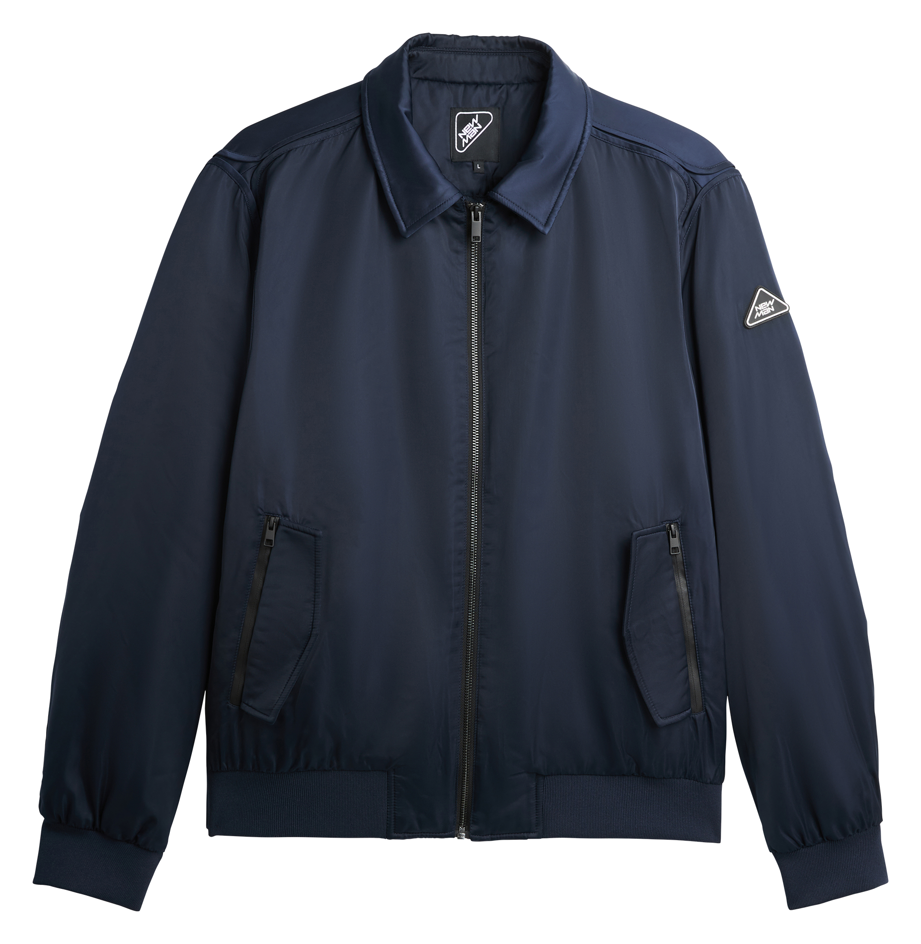 Veste bomber col classique| Bleu
