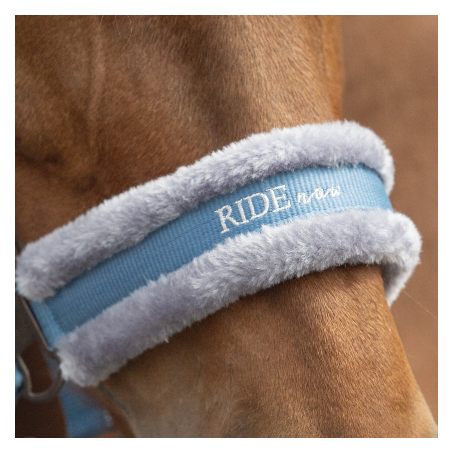 RIDE now Halfter FauxFur  - skyblue