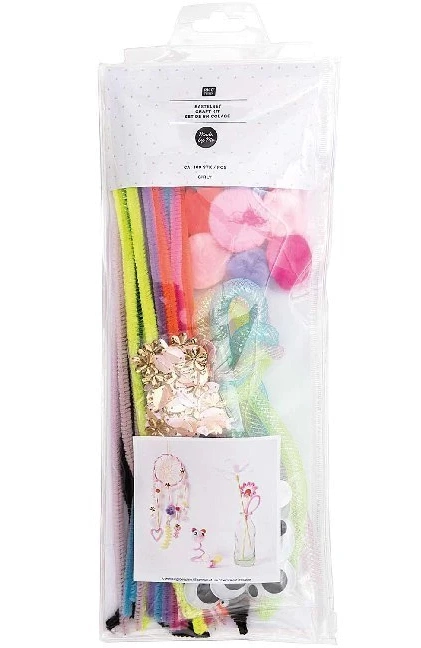 Kreativ-Bastelset GIRLY 100-teilig in bunt