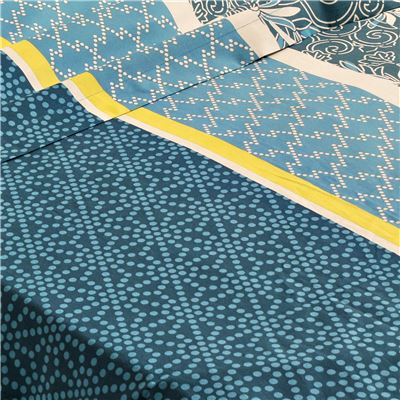 Linge de lit rayures et micro-motif - BECQUET CRÉATION