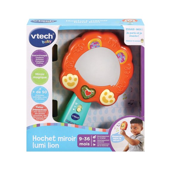 Hochet Miroir Lumi Lion