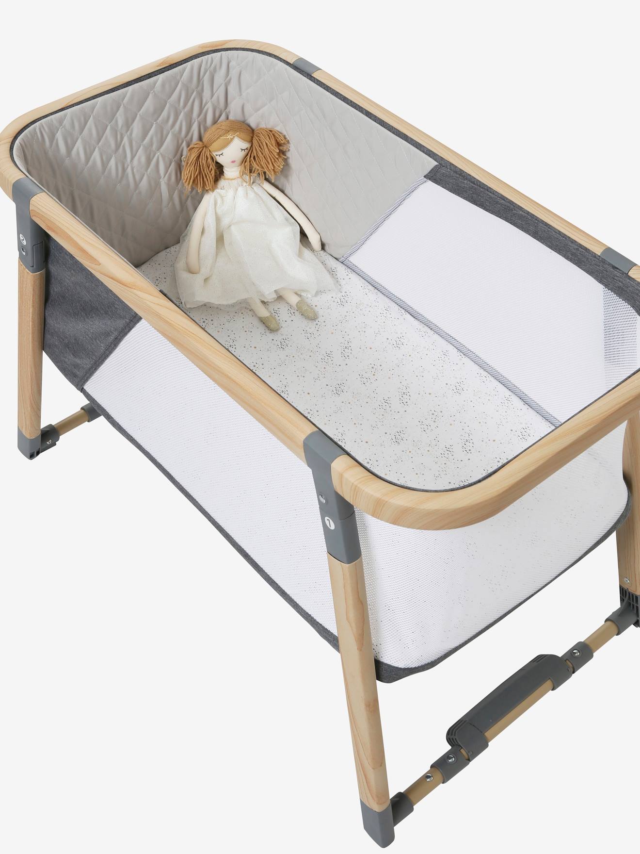 Conjunto de 2 capas de berço e para cama compartilhada em algodão orgânico* lisas e brancas