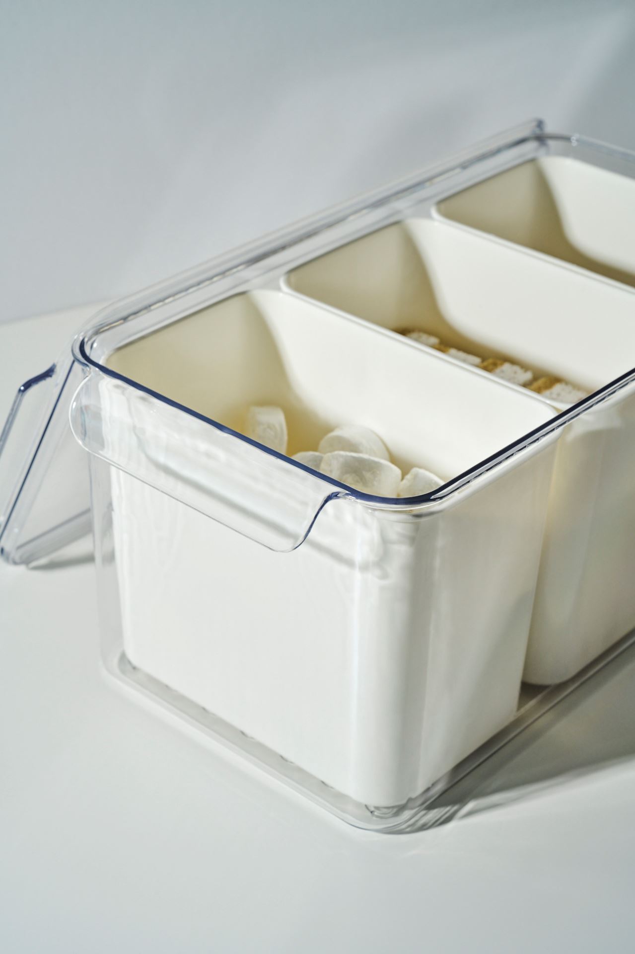 Oppbevaringsboks offwhite - 16x31,5x14,5 cm