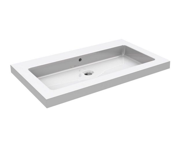 Mueller Single flat meubelwasbak 80x46cm zonder kraangat