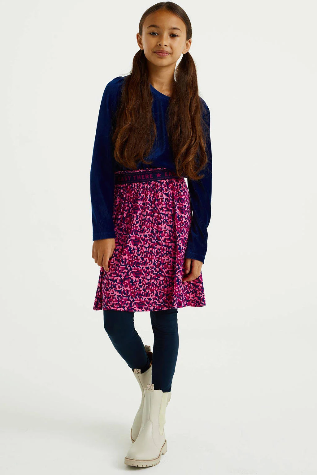 WE Fashion legging donkerblauw