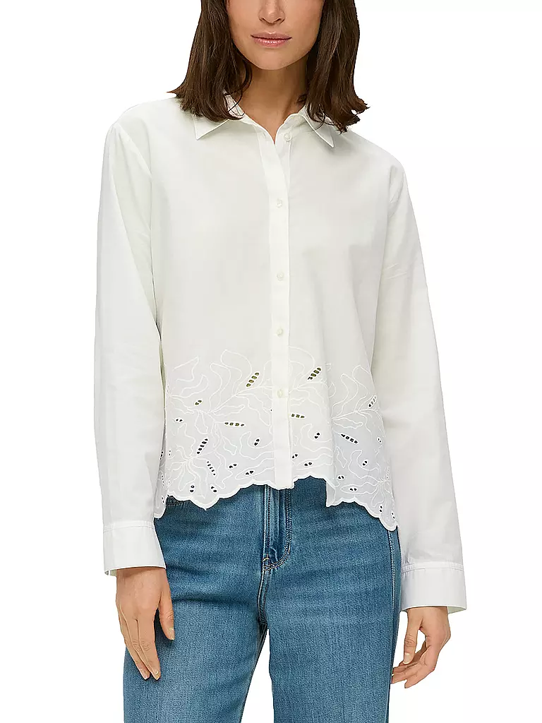 S.OLIVER Bluse weiss