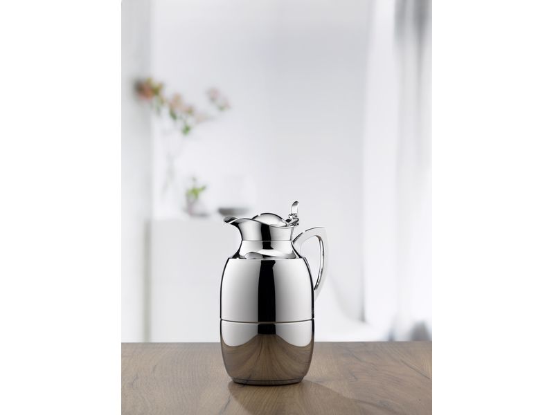 Alfi Thermoskanne Juwel 1000 ml, Silber Karaffe aus Edelstahl