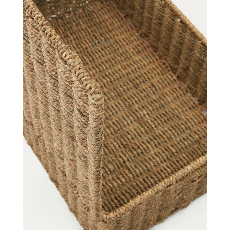 Lot Tossa de 2 boites avec couvercles en fibres naturelles 57 x 36 cm / 60 x 40 cm