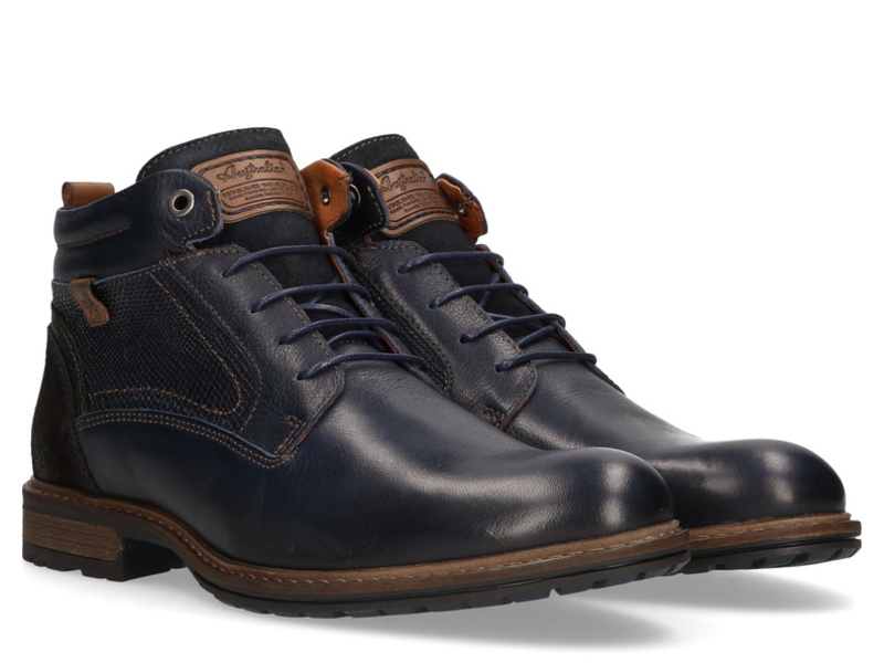 Australian Footwear Conley leather Blue-Tan