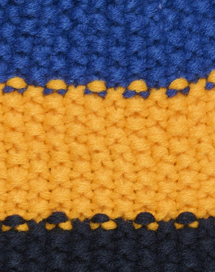Strick-Mütze COLOR POM in zinnia