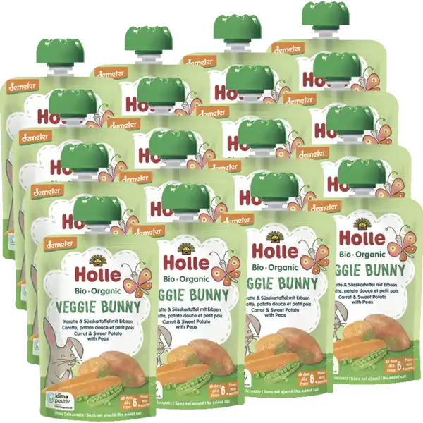 Veggie Bunny - Karotte & Süsskartoffel mit Erbsen ab dem 6. Monat