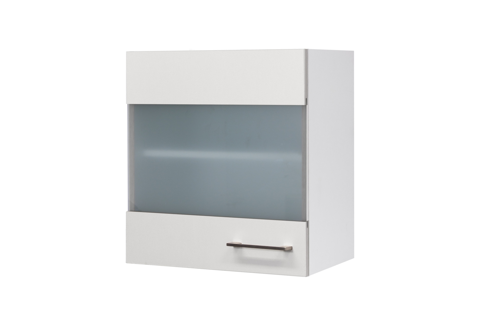 Glas-Hängeschrank ELEA - weiß - 50 cm