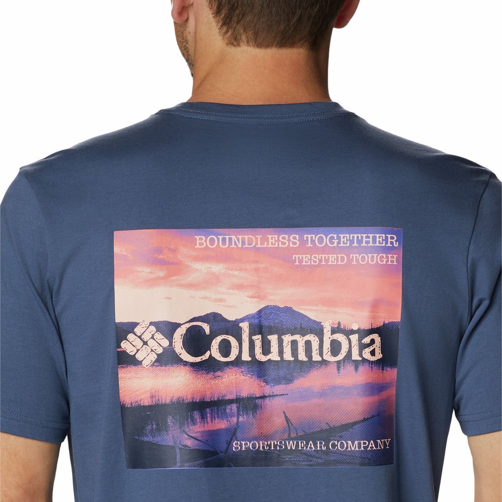 Columbia RAPID RIDGE™ - Tee-shirt Homme dk mountain/na