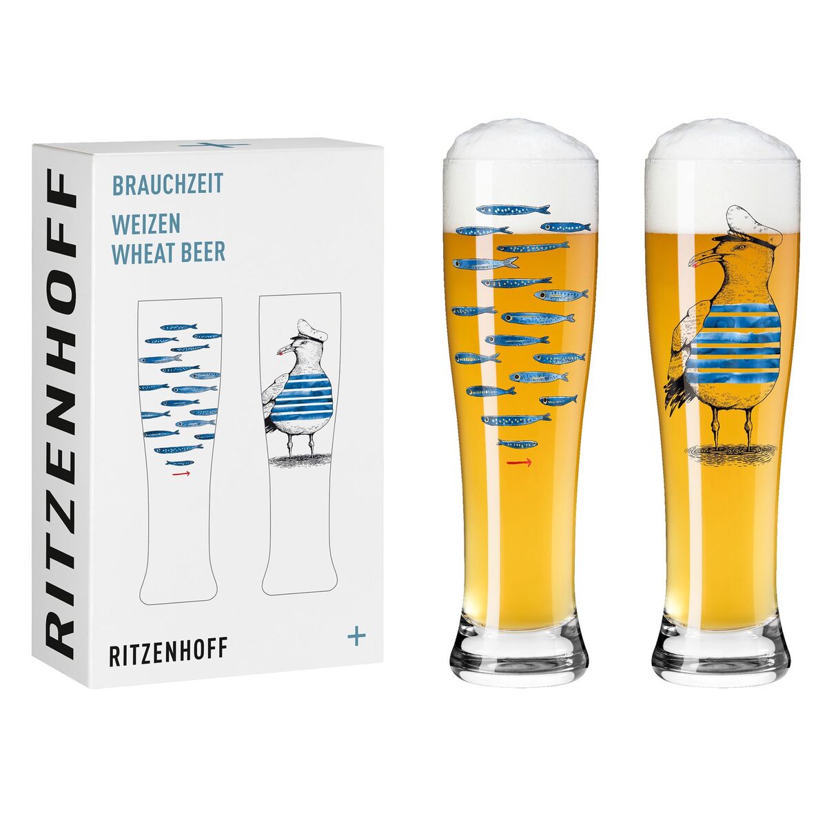 Brauchzeit ølglass, 2 stk, #13&14