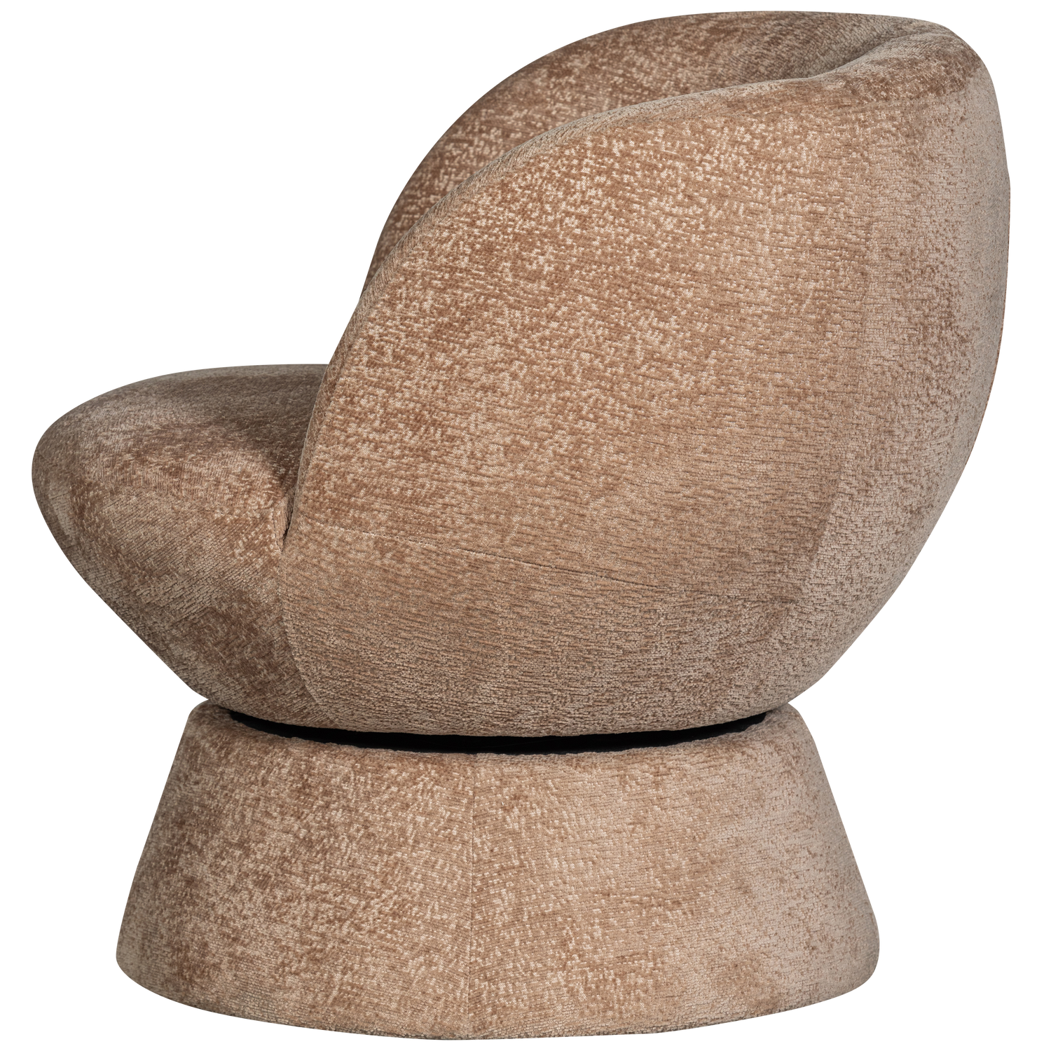 WOOOD Shuffle Draaifauteuil - Polyester - Naturel - 72x73x71