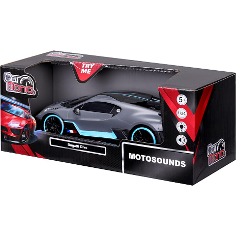 Car mania 1:24 motosounds bil - flere varianter - assorteret