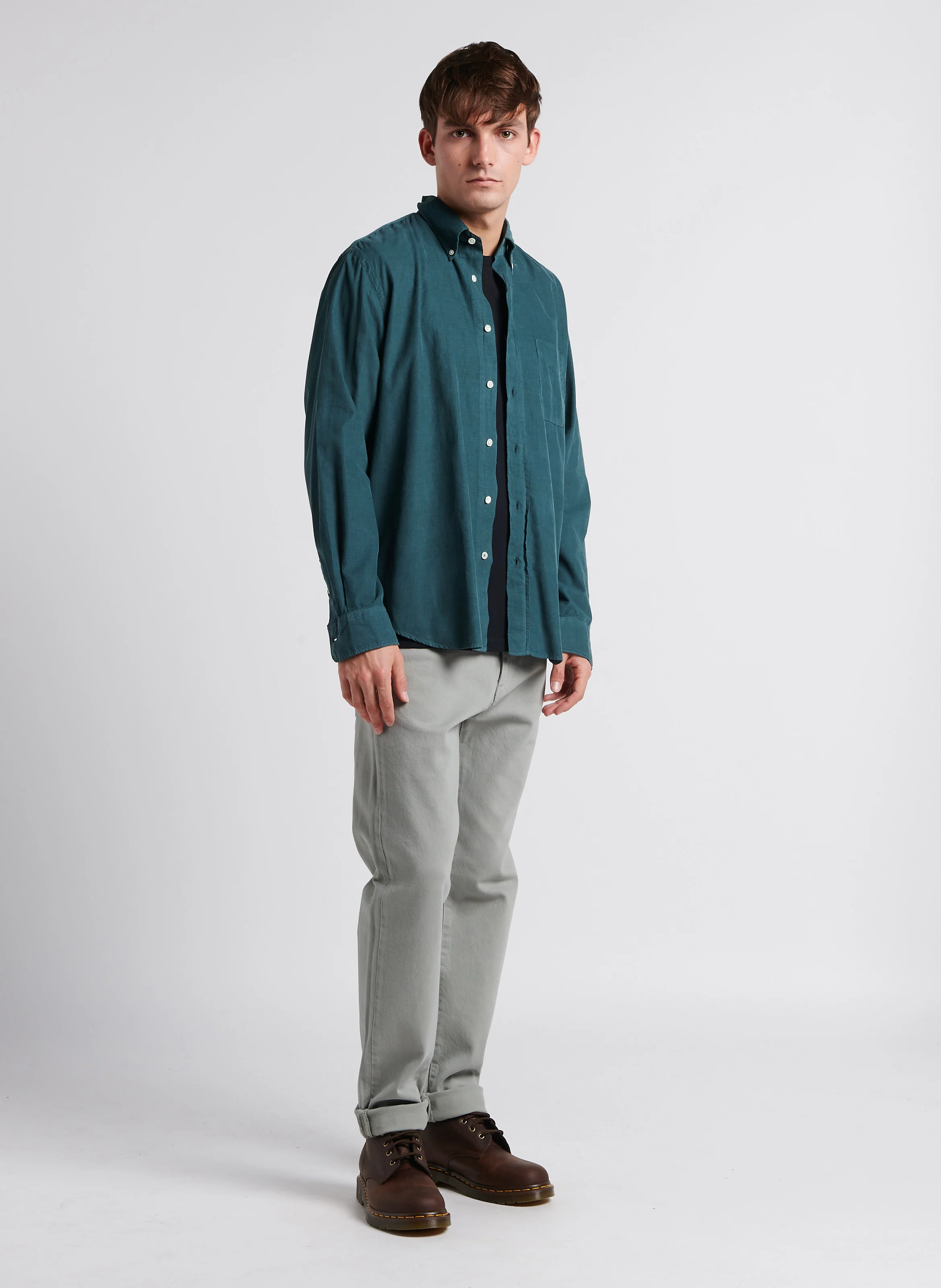 PITT PAT - Chemise col classique en coton| Vert