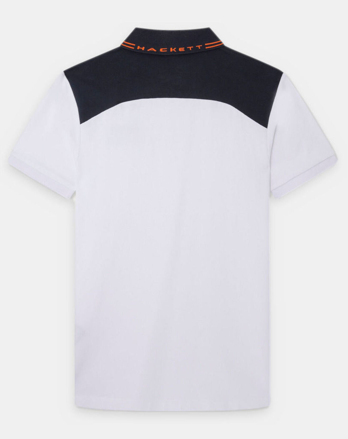 Hackett London Polo Regular Fit Aston Martin Racing Rib blanc