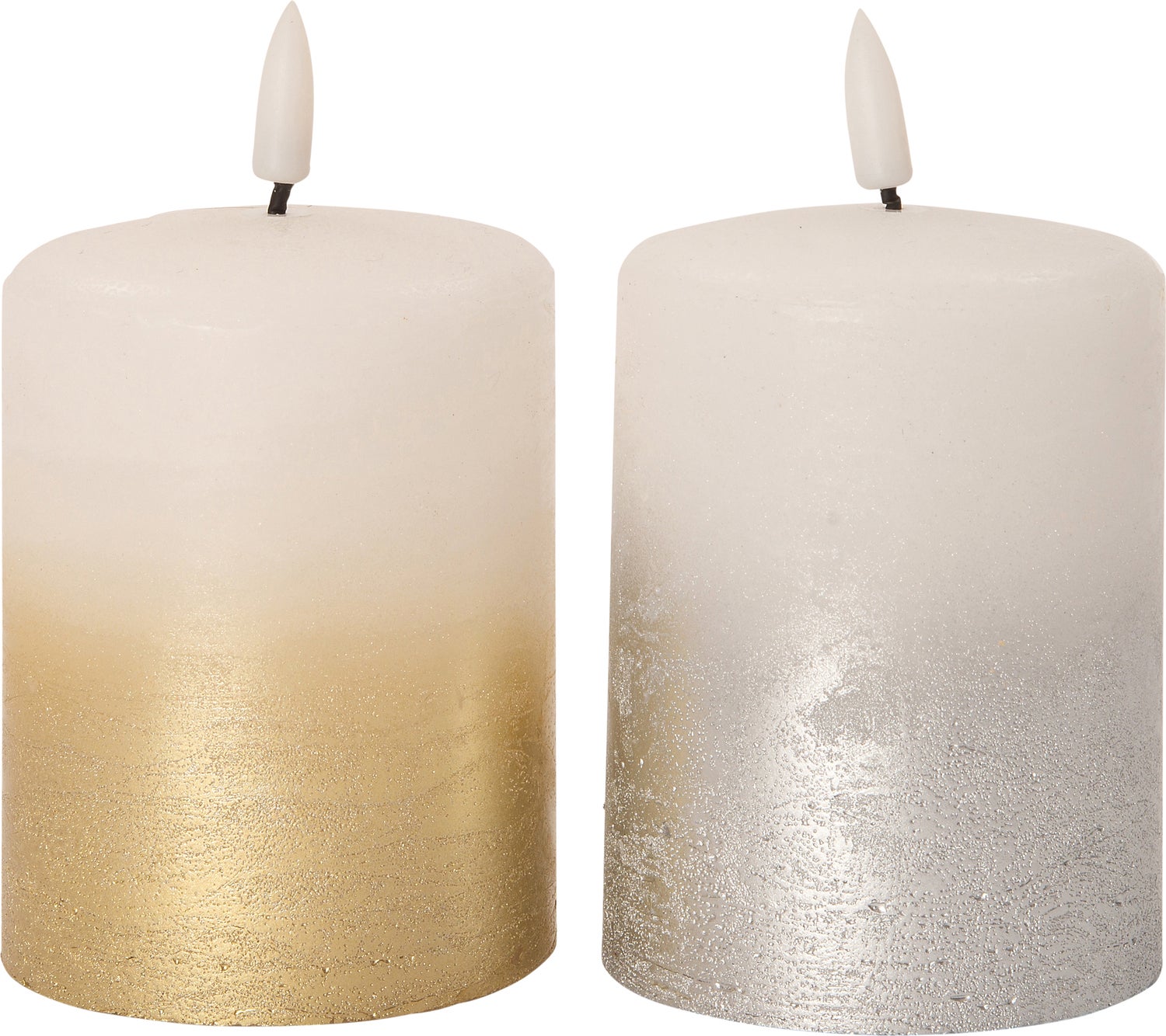 Intratuin LED stompkaars Duo zilver D 7,5 H 10 cm