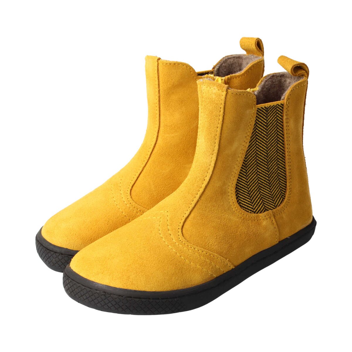 WL4201-F4 mustard CHELSEA-CITY velours fleece zipper Weite/W