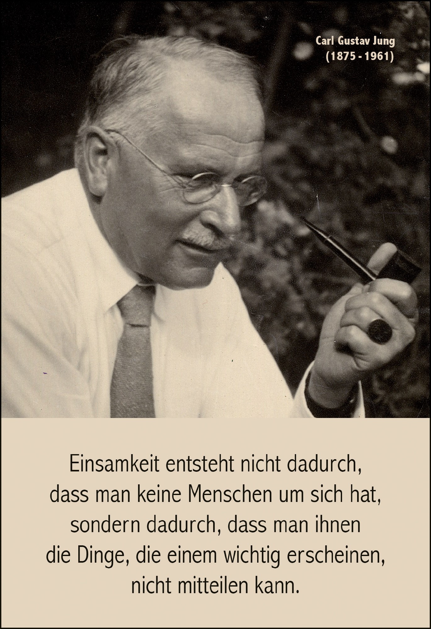 Postkarte 'Einsamkeit entsteht nicht...' günstig bestellen