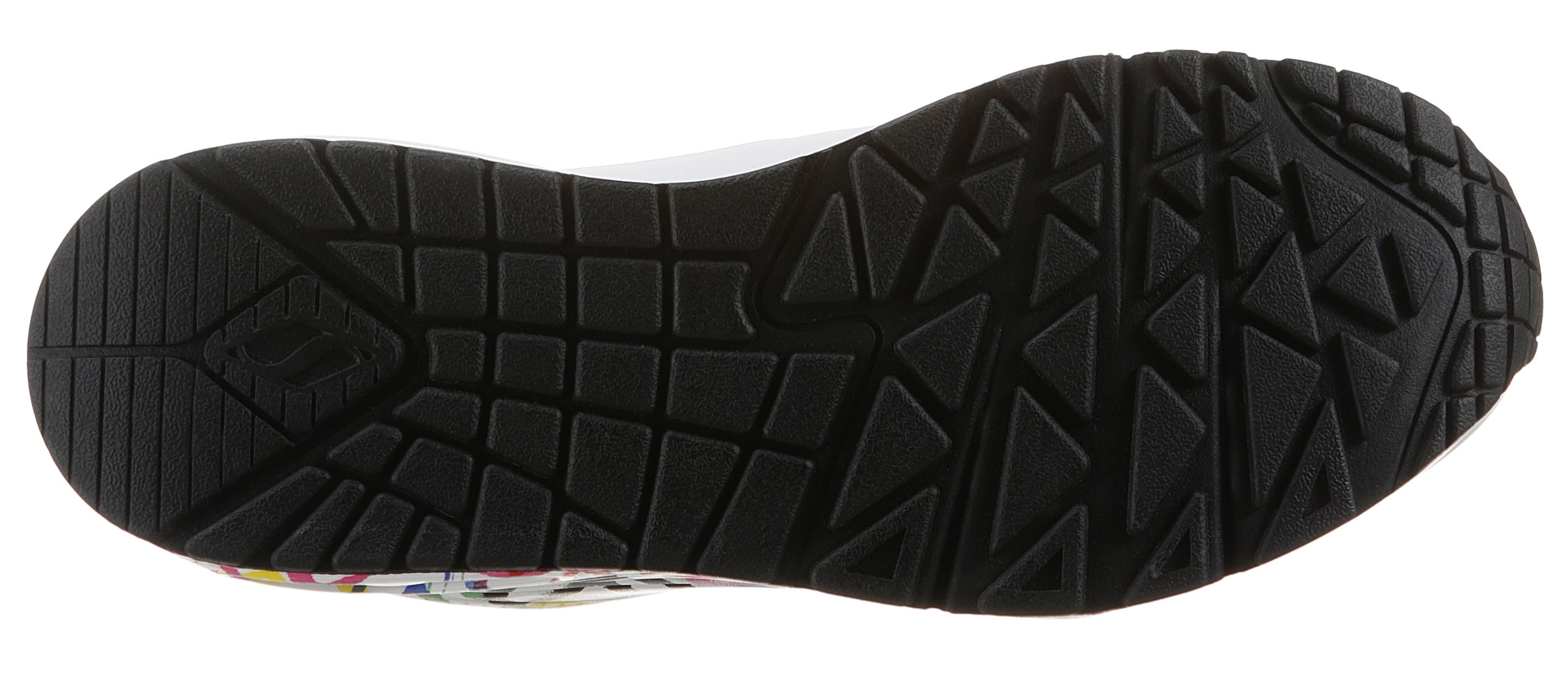 Skechers Wedgesneaker »UNO-SPREAD THE LOVE«  Freizeitschuh, Halbschuh, Schnürschuh mit coolem Graffiti-Print