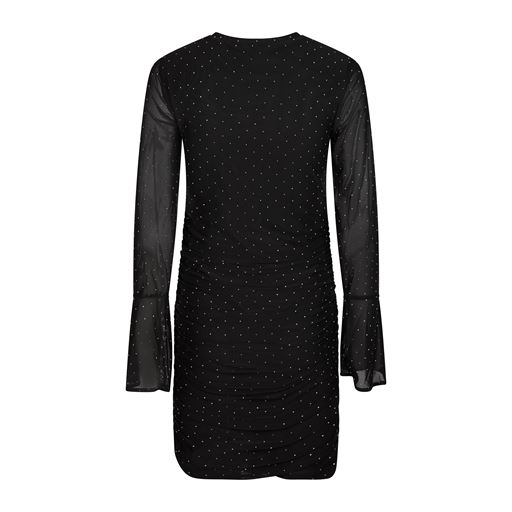 Neo Noir Shally Smoke Mesh Kjole, Black, 42