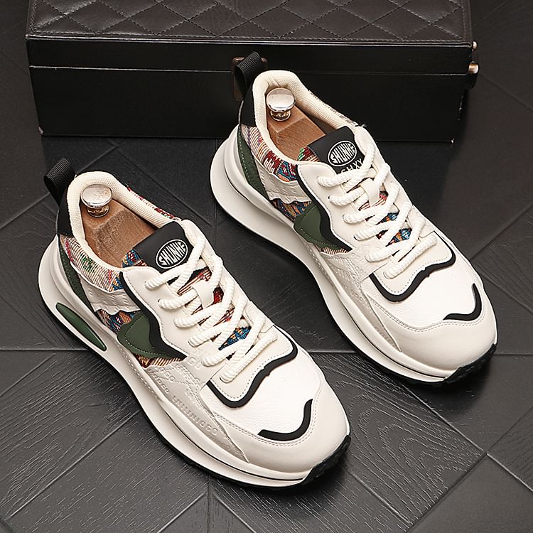 Mr Ozera - Platform Paneel Sneakers