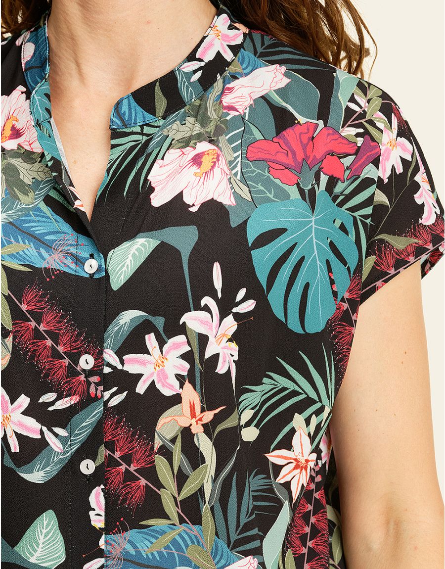 Chemisier tropical chic