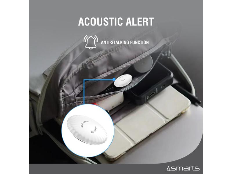 4smarts Schlüsselfinder SkyTag Slim 2er Set schwarz, weiss Standort-Finder 2er Set (schwarz, weiss)