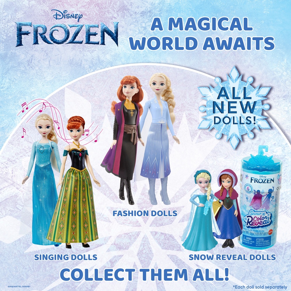 Die Eiskönigin Elsa singt Puppe