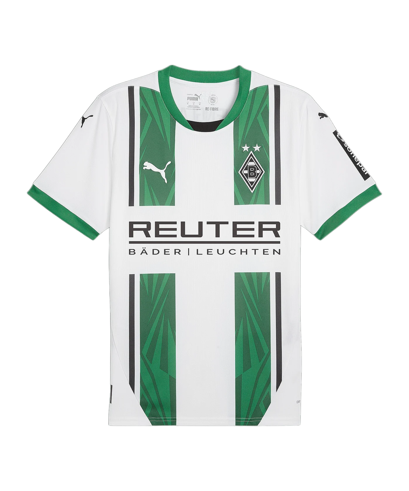 PUMA Borussia Mönchengladbach Trikot Home mit Sponsor 2024/2025 Weiss F01