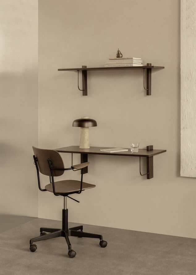 Audo Copenhagen Corbel Desk, Dark Stained Oak