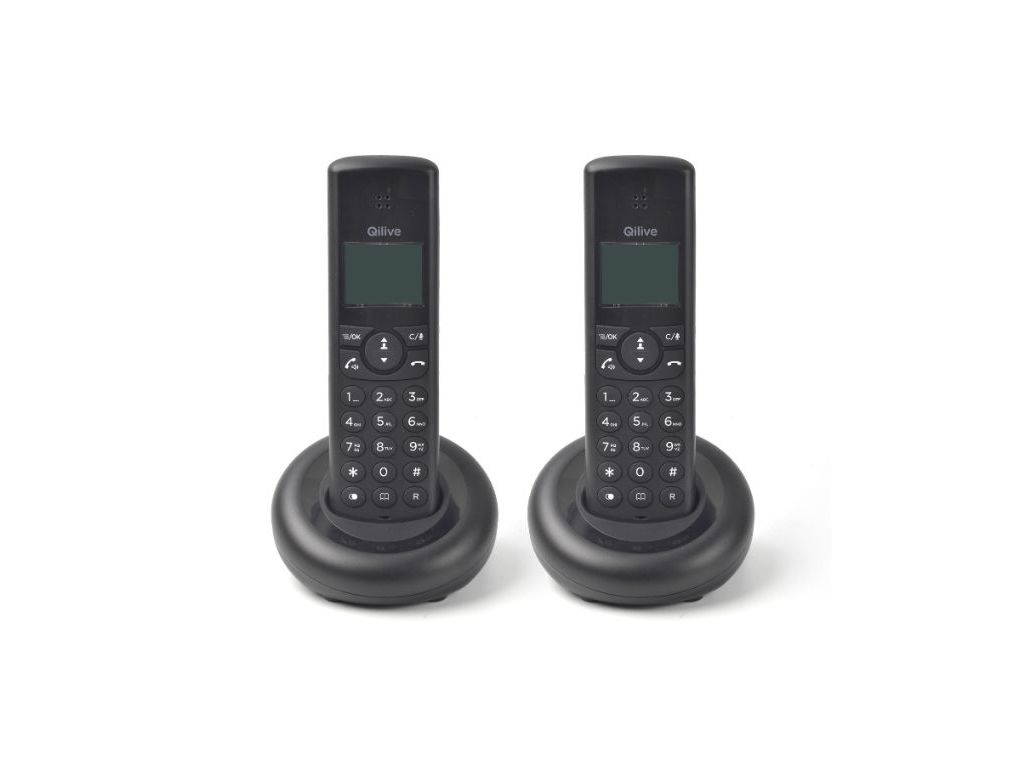 TELEFONE S/ FIOS QILIVE 600137901 PRETO DUO Q.4901