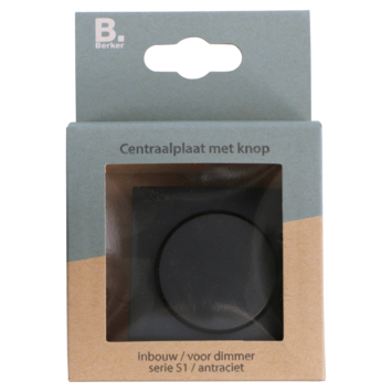 Berker S.1 Centraalplaat met Dimmerknop antraciet