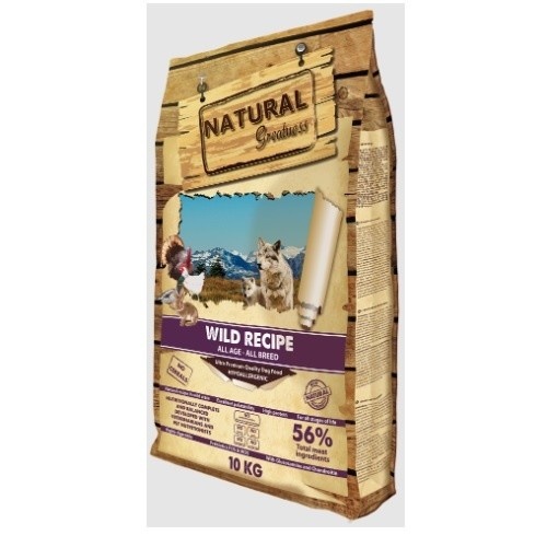 Ração Natural Greatness Wild Ultra Premium para Cães com Frango e Coelho