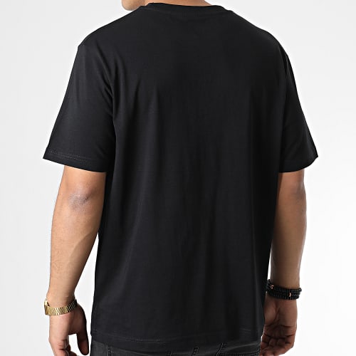 Tee Shirt Oversize Large Logo Velvet Noir Noir