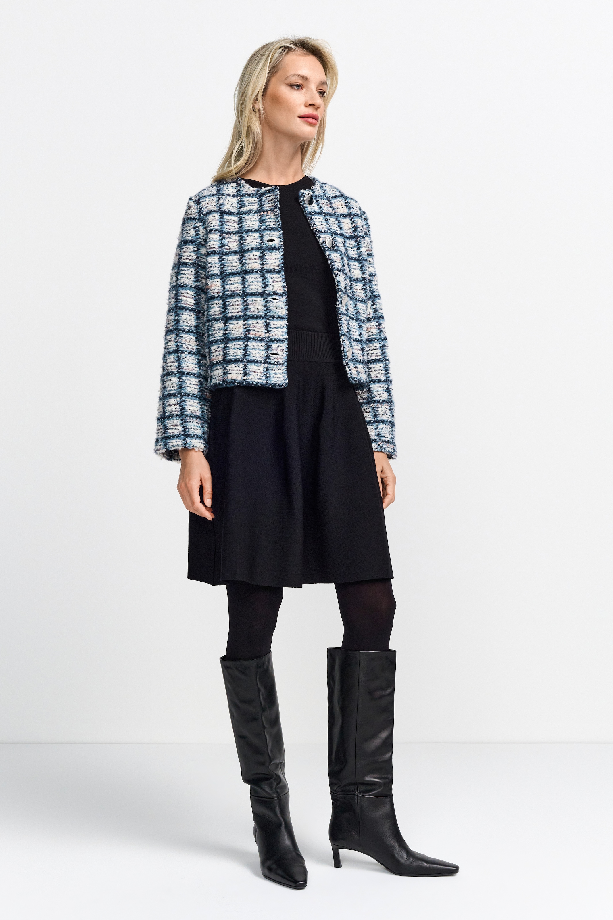 RICHROYAL Kurzblazer , Mit Glitzerdetails in der Wolle