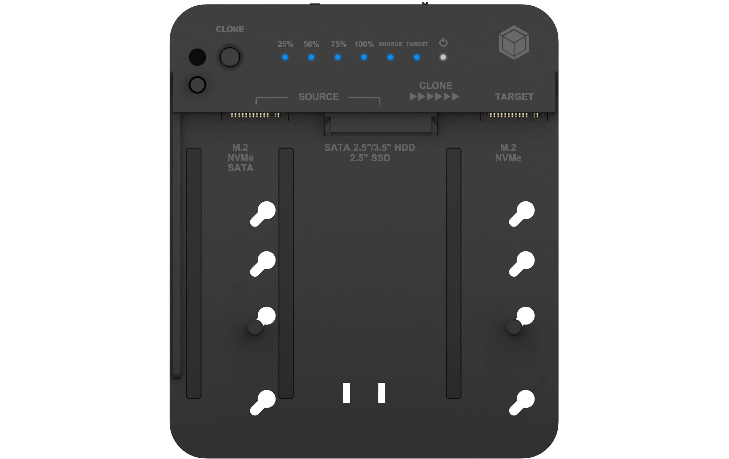 Docking- und Klonstation IB-2913MCL-C31Docking- und Klonstation für M.2 NVMe SSD und 2.5
