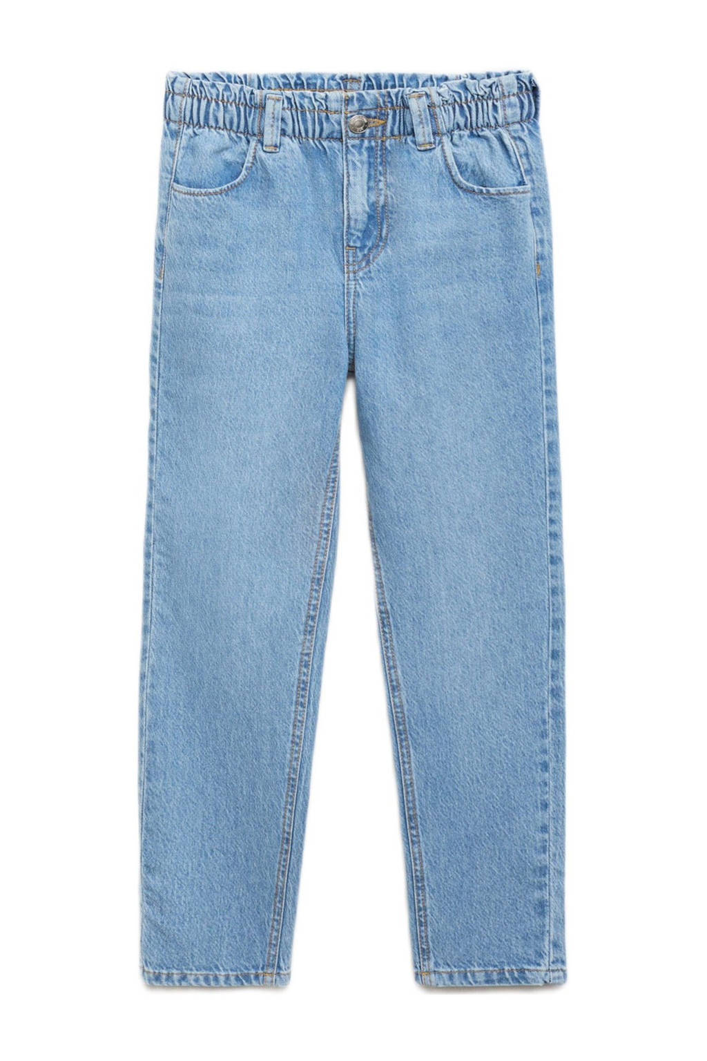 Mango Kids regular waist regular fit jeans light blue denim