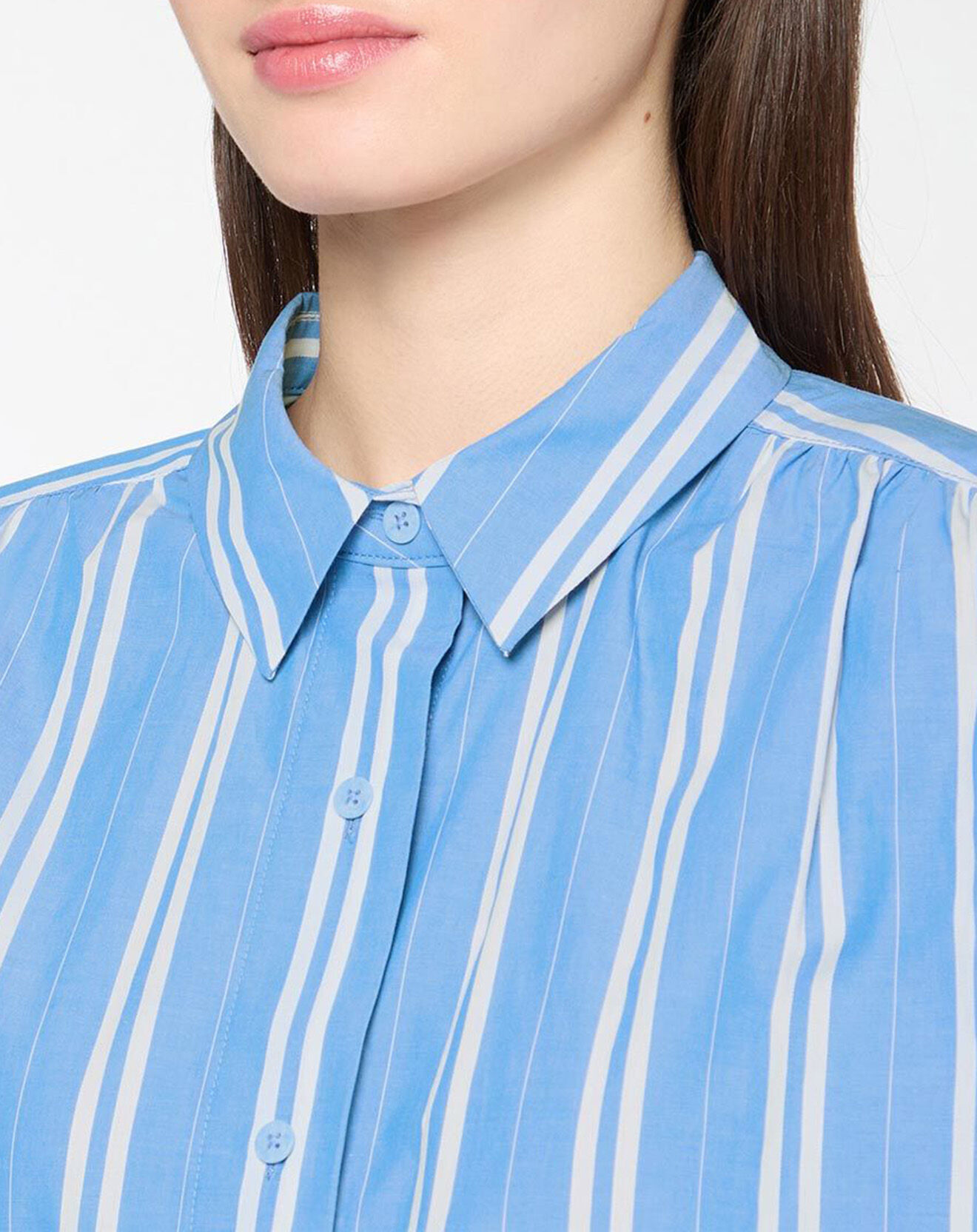 Scotch & Soda Chemise ample à rayures bleu/blanc
