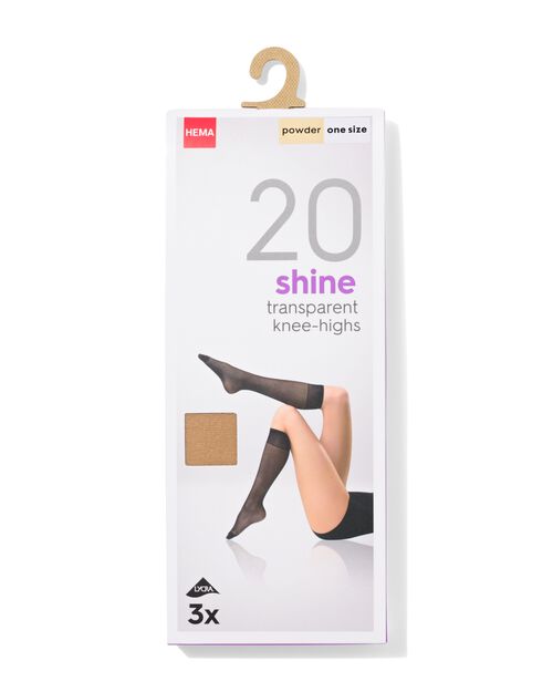 3 paires de mi-bas satinés 20 deniers