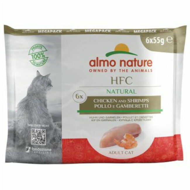 Pâtée pour chat Almo Nature HFC Natural - Multipack 6 pochons x 55 g