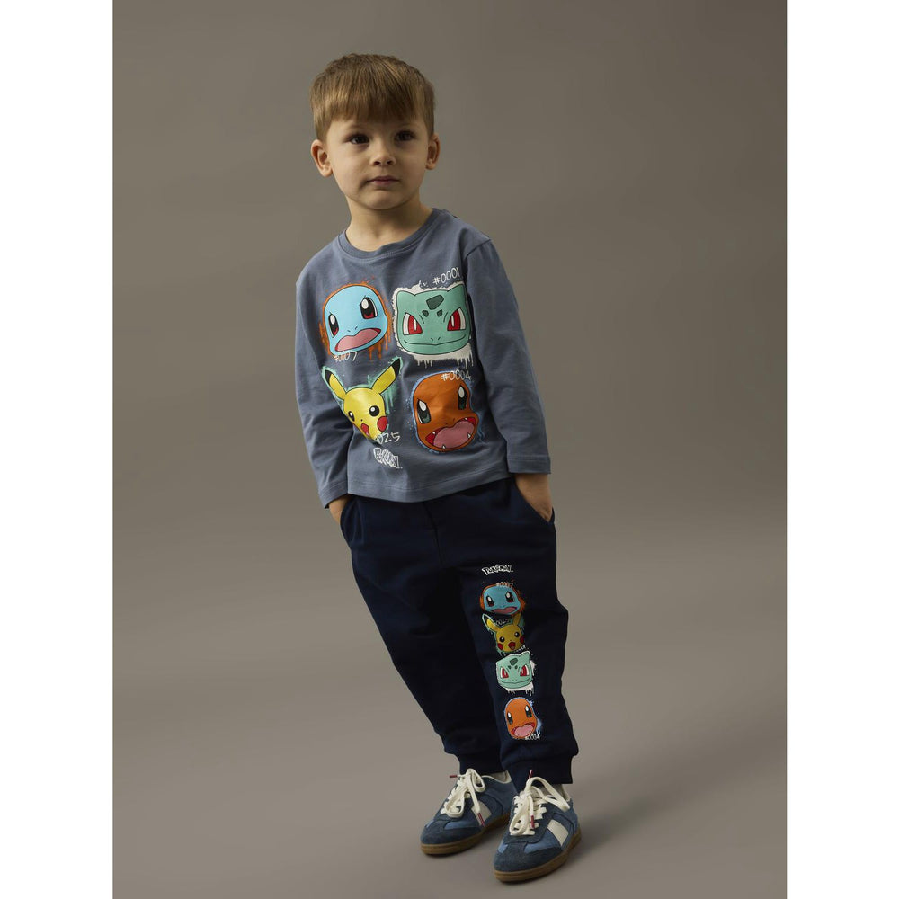 Køb Name It Navy Blazer Nmmnoa Pokemon Nreg Swe Pants Bru Sky