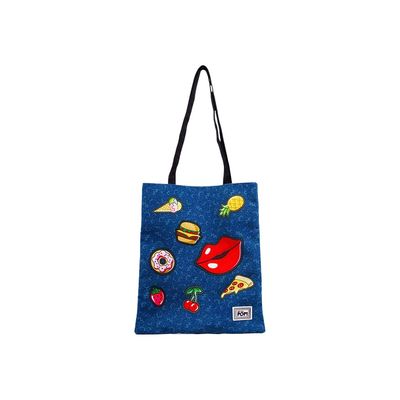 Oh My Pop! Patches - Sac shopping - bleu foncé - Karactermania